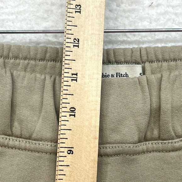 Abercrombie and Fitch Joggers Womens Small Beige Soft AF Pull On Lounge Workout - Picture 9 of 11